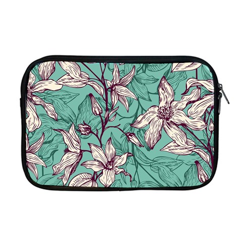 Vintage Floral Pattern Apple MacBook Pro 17  Zipper Case from ArtsNow.com Front