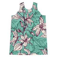 Vintage Floral Pattern Shoulder Cutout Velvet One Piece from ArtsNow.com Front