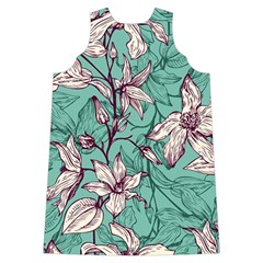 Vintage Floral Pattern Shoulder Cutout Velvet One Piece from ArtsNow.com Back
