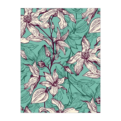 Vintage Floral Pattern Medium Tapestry from ArtsNow.com Front