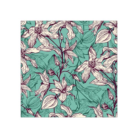 Vintage Floral Pattern Square Tapestry (Small) from ArtsNow.com Front
