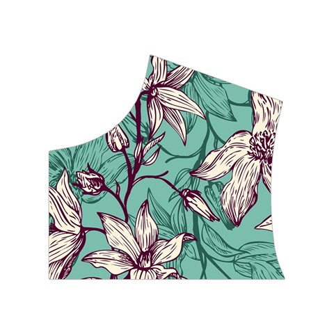 Vintage Floral Pattern Women s Button Up Vest from ArtsNow.com Top Left