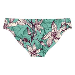 Vintage Floral Pattern Cross Back Hipster Bikini Set from ArtsNow.com Back Under