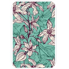 Vintage Floral Pattern Belt Pouch Bag (Large) from ArtsNow.com Back