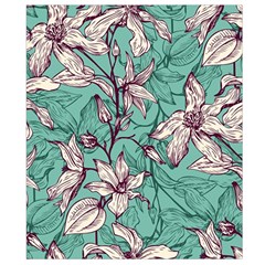 Vintage Floral Pattern Belt Pouch Bag (Large) from ArtsNow.com Back Strap