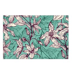 Vintage Floral Pattern Belt Pouch Bag (Large) from ArtsNow.com Loop