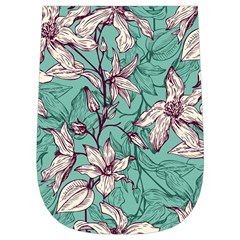 Vintage Floral Pattern Wristlet Pouch Bag (Small) from ArtsNow.com Left Side