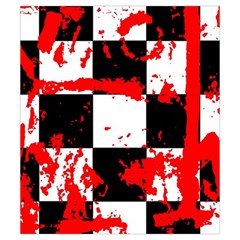 Checkerboard Splatter Drawstring Pouch (Small) from ArtsNow.com Back