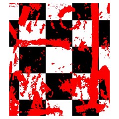 Checkerboard Splatter Drawstring Pouch (Medium) from ArtsNow.com Front
