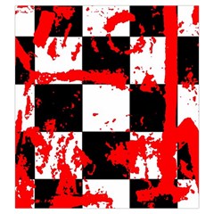 Checkerboard Splatter Drawstring Pouch (Large) from ArtsNow.com Back