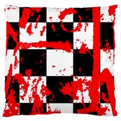 Checkerboard Splatter Standard Flano Cushion Case (Two Sides) from ArtsNow.com Front