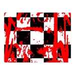 Checkerboard Splatter Double Sided Flano Blanket (Mini)