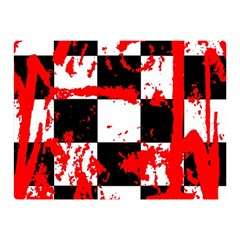 Checkerboard Splatter Double Sided Flano Blanket (Mini) from ArtsNow.com 35 x27  Blanket Back