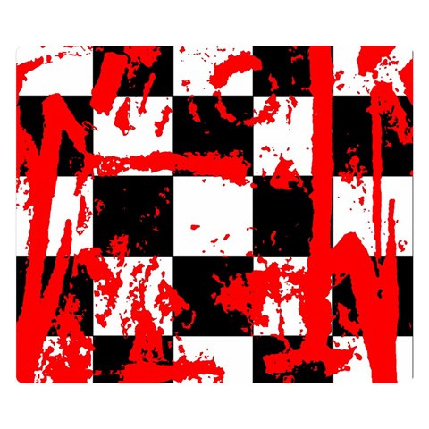 Checkerboard Splatter Double Sided Flano Blanket (Small) from ArtsNow.com 50 x40  Blanket Front