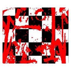 Checkerboard Splatter Double Sided Flano Blanket (Small) from ArtsNow.com 50 x40  Blanket Back