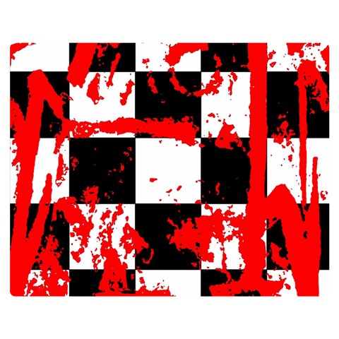 Checkerboard Splatter Double Sided Flano Blanket (Medium) from ArtsNow.com 60 x50  Blanket Front