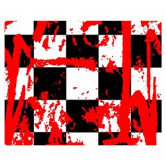 Checkerboard Splatter Double Sided Flano Blanket (Medium) from ArtsNow.com 60 x50  Blanket Back