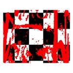 Checkerboard Splatter Double Sided Flano Blanket (Large)