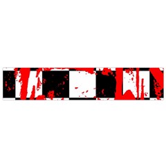 Checkerboard Splatter Small Flano Scarf from ArtsNow.com Front