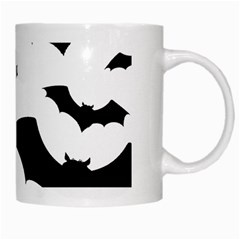 Deathrock Bats White Mug from ArtsNow.com Right