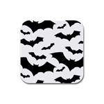 Deathrock Bats Rubber Square Coaster (4 pack)