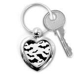 Deathrock Bats Key Chain (Heart)
