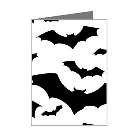 Deathrock Bats Mini Greeting Card from ArtsNow.com Left