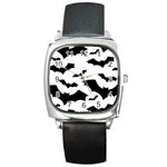 Deathrock Bats Square Metal Watch