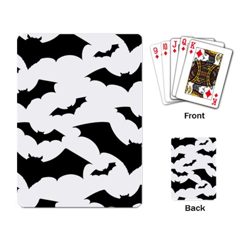 Deathrock Bats Playing Cards Single Design (Rectangle) from ArtsNow.com Back