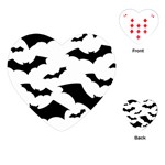 Deathrock Bats Playing Cards Single Design (Heart)