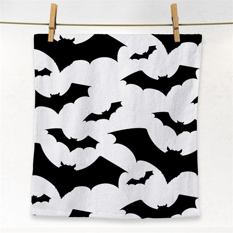 Deathrock Bats Face Towel from ArtsNow.com Front