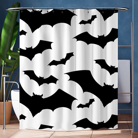 Deathrock Bats Shower Curtain 60  x 72  (Medium) from ArtsNow.com 60 x72  Curtain