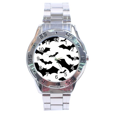 Deathrock Bats Stainless Steel Analogue Watch from ArtsNow.com Front