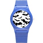Deathrock Bats Round Plastic Sport Watch (S)