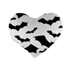 Deathrock Bats Standard 16  Premium Heart Shape Cushion  from ArtsNow.com Back