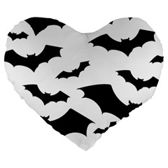 Deathrock Bats Large 19  Premium Heart Shape Cushion from ArtsNow.com Front