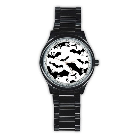 Deathrock Bats Stainless Steel Round Watch from ArtsNow.com Front
