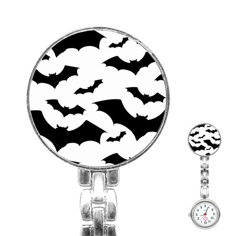 Deathrock Bats Stainless Steel Nurses Watch from ArtsNow.com Front