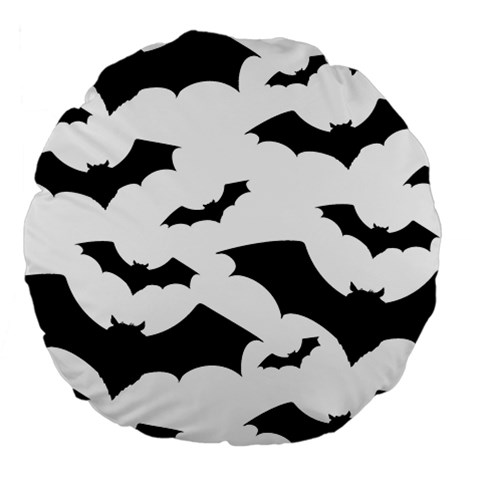 Deathrock Bats Large 18  Premium Flano Round Cushion  from ArtsNow.com Front