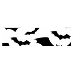 Deathrock Bats Satin Scarf (Oblong)