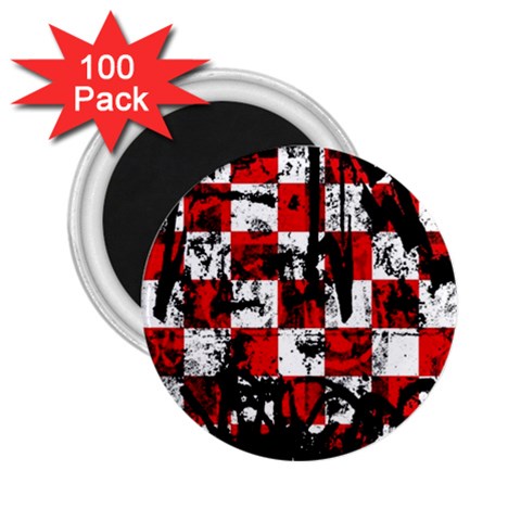 Emo Checker Graffiti 2.25  Magnet (100 pack)  from ArtsNow.com Front