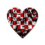 Emo Checker Graffiti Magnet (Heart)