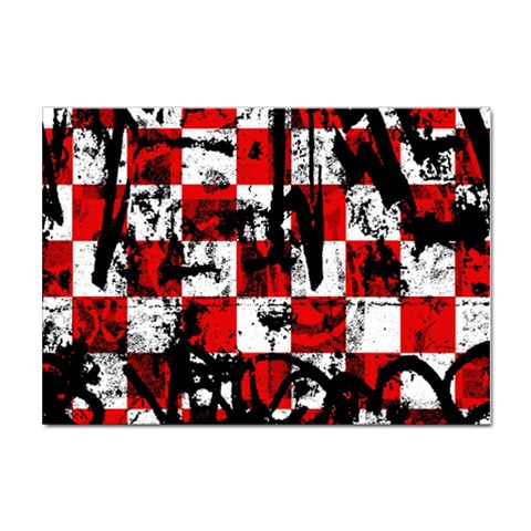 Emo Checker Graffiti Sticker A4 (10 pack) from ArtsNow.com Front