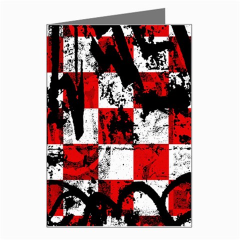 Emo Checker Graffiti Greeting Card from ArtsNow.com Left