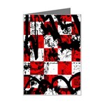 Emo Checker Graffiti Mini Greeting Card