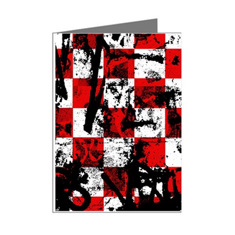 Emo Checker Graffiti Mini Greeting Cards (Pkg of 8) from ArtsNow.com Right