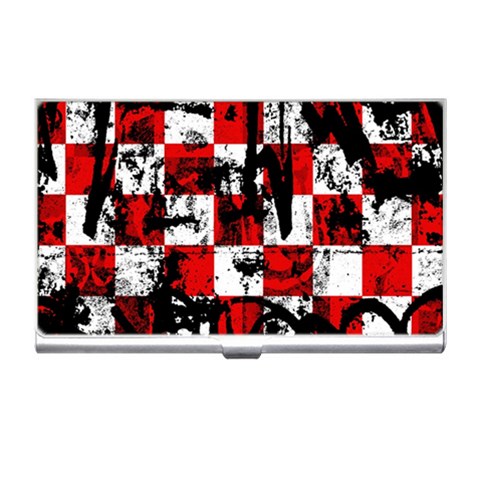 Emo Checker Graffiti Business Card Holder from ArtsNow.com Front