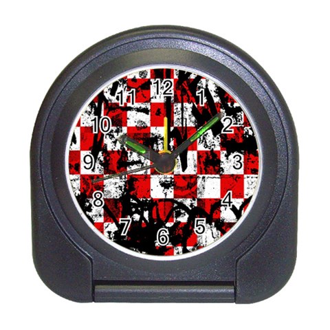 Emo Checker Graffiti Travel Alarm Clock from ArtsNow.com Front