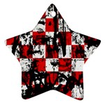 Emo Checker Graffiti Star Ornament (Two Sides)