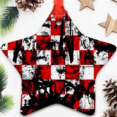 Emo Checker Graffiti Star Ornament (Two Sides) from ArtsNow.com Back